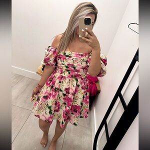 Abercrombie & Fitch Pink Floral Mini Dress